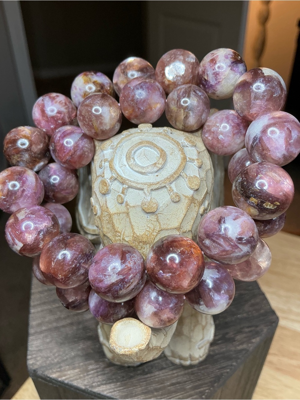 Sunset Aura 🌅✨ Purple and Orange Mica - 14-14+mm (7” - can make smaller) - Picture 6 of 7